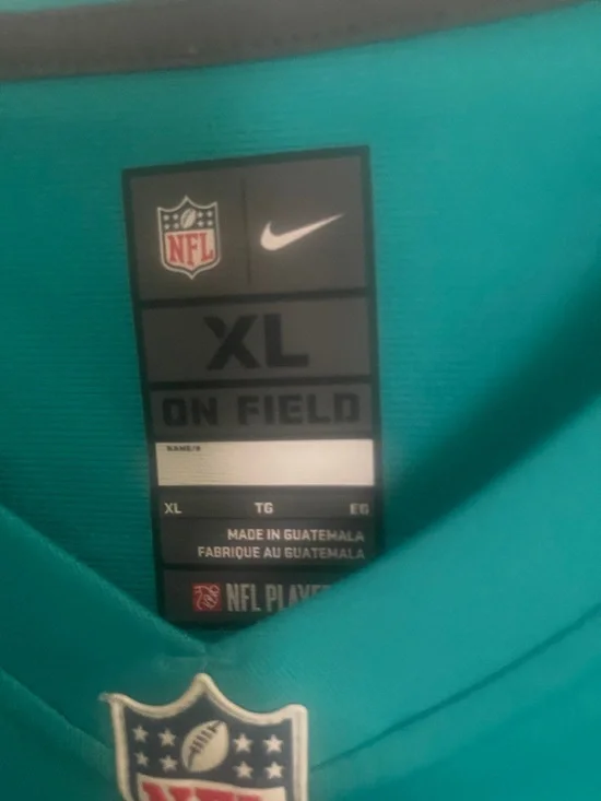Nike Teal Miami Dolphins #1 Football Jersey - Picture 2 of 3